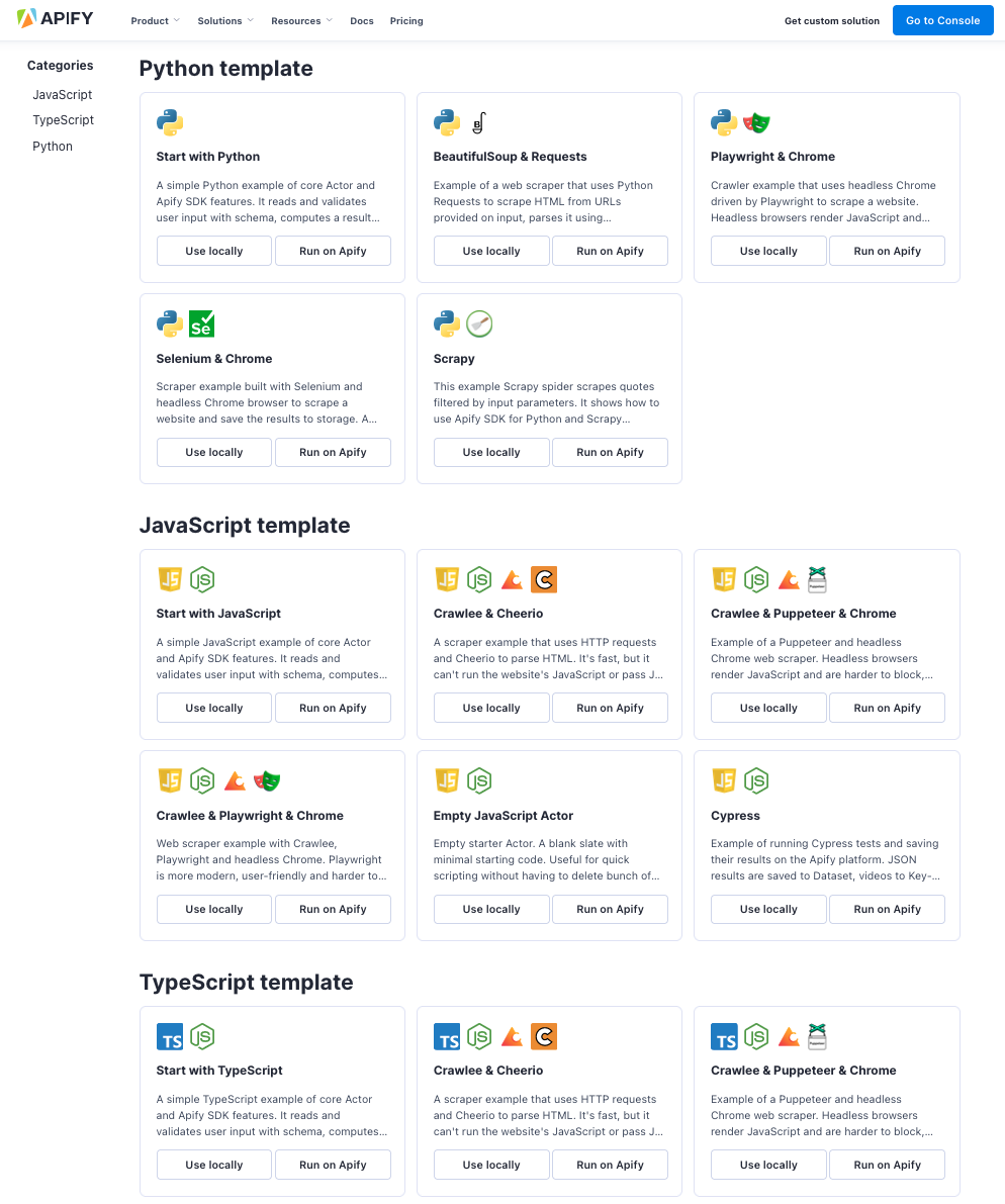 Actor Templates